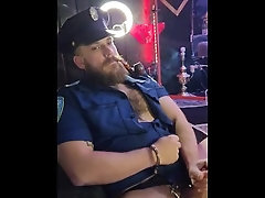 Officer Daddy Pipe and Handcuff Cum