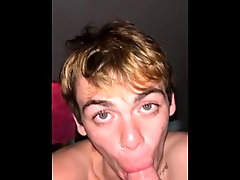 Amateur sucks dick and looks into soul