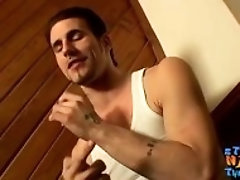 "Straight guy likes to talk while jerking his cock off"