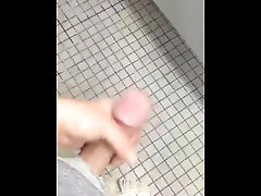 Cockdevotee Jerk Off In Public Restroom Stall