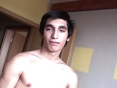 Czech boy young first time in front of camera 16 cumshot inside!