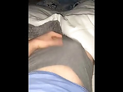 Morning wood, boy in need to cum